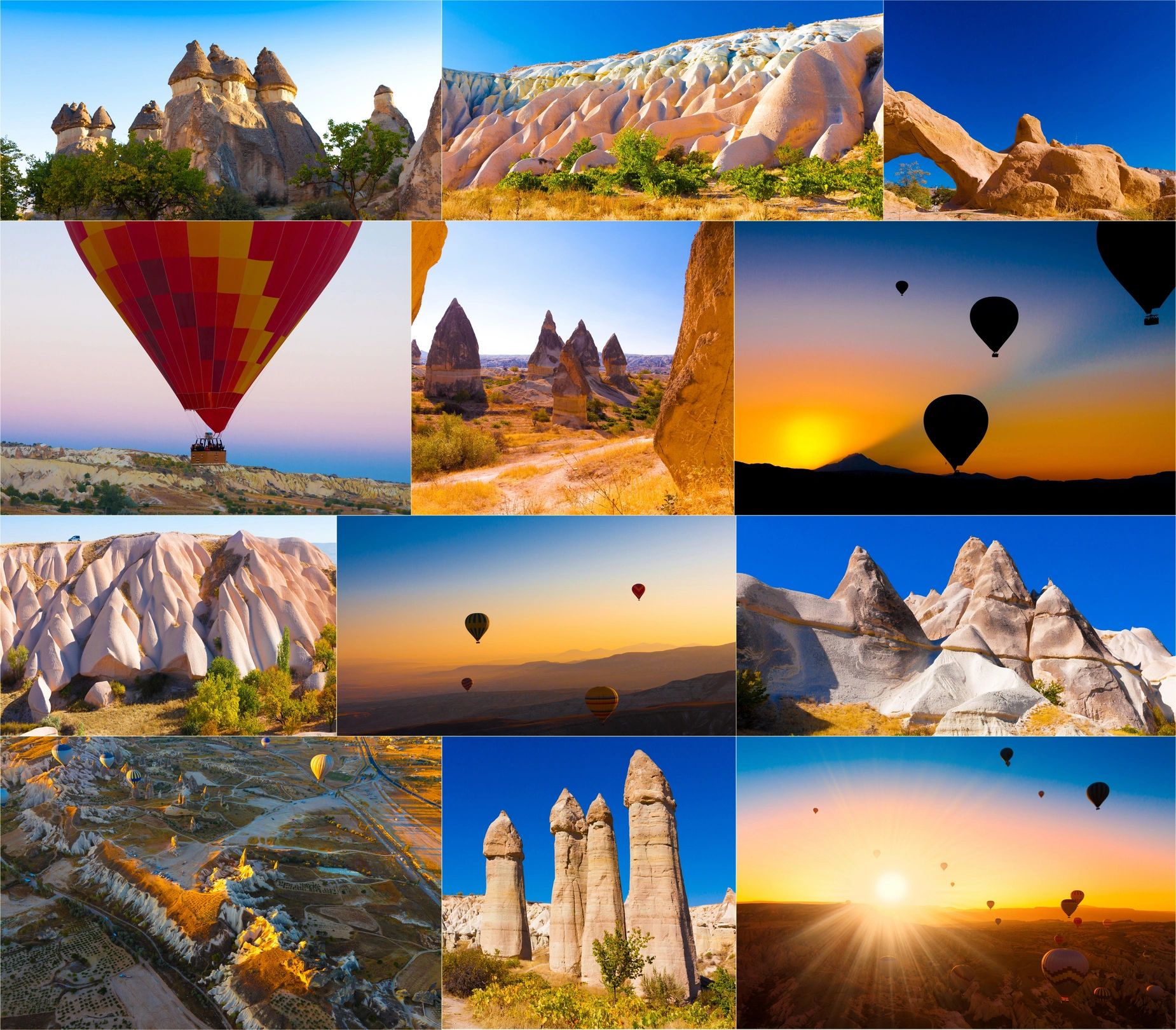 Balon turunda mutlu müşteriler